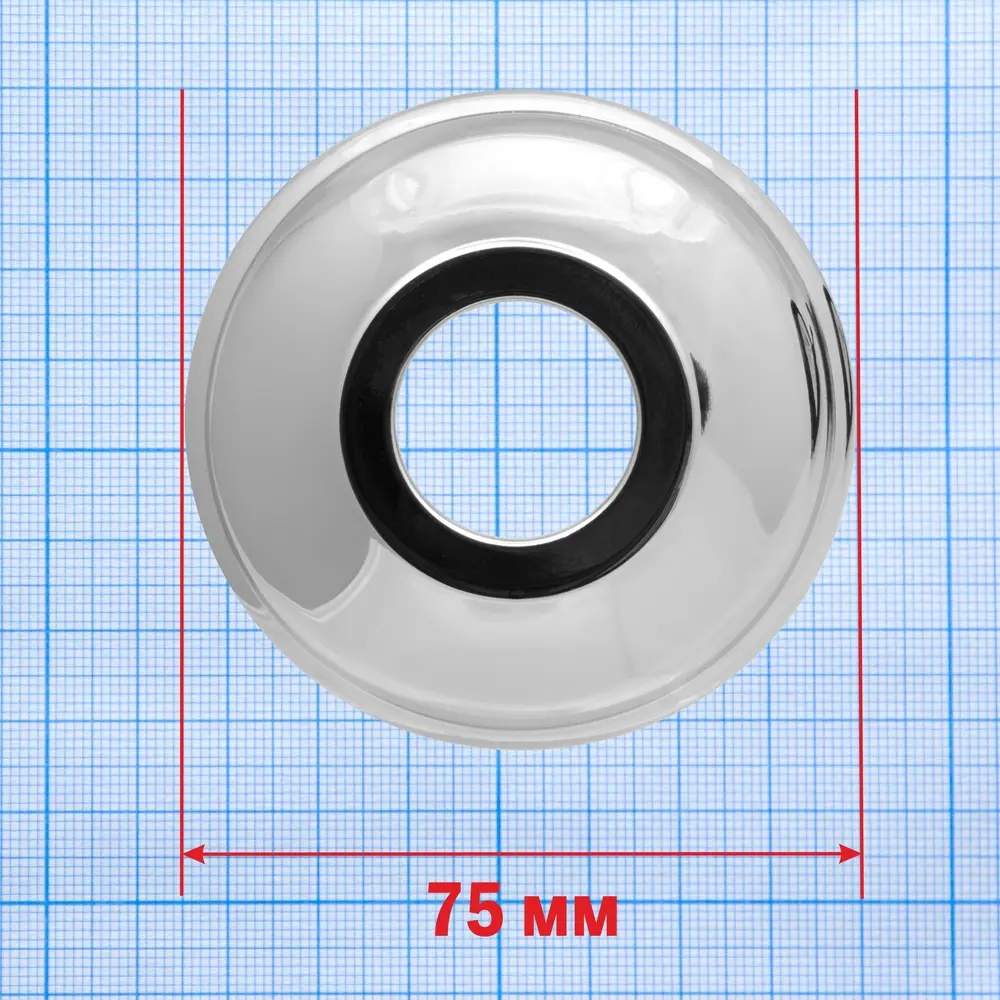 Santreyd Декоративный отражатель для сантехники хром 75 мм 82273656 STLM-0936271 - Вид №2