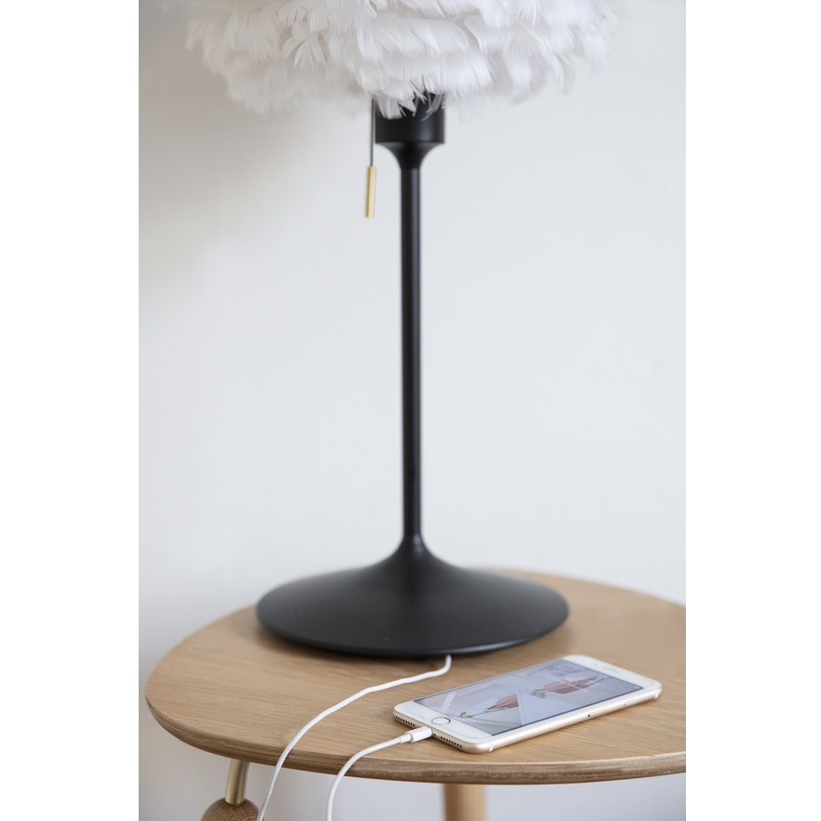 Торшер настольный Champagne с USB, черный, 42 см UMAGE 4046 - Вид №1