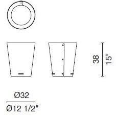Cappellini Контейнер для макулатуры многослойный  Po_9227  - Вид №4