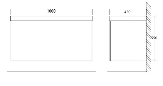 Мебель для ванной BelBagno REGINA-1000-2C-SO-RB-BLUM - Вид №2