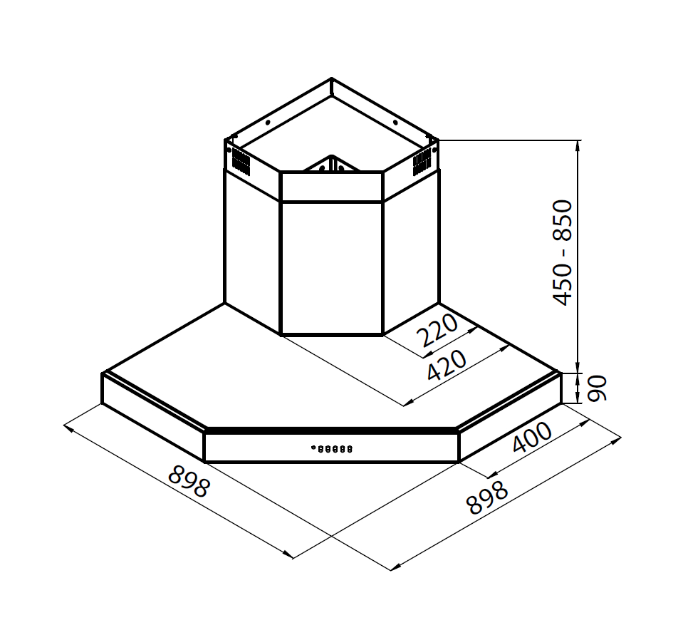 2439003 Вытяжка Pitagora 2439 003 Fosterspa  - Вид №1