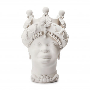 200945-WT ABHIKA ВАЗА MORO LADY BAROQUE WHITE MATT