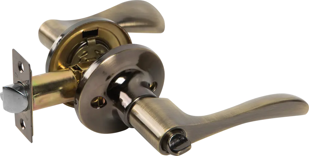 Ручка-защёлка Avers с ключом для межкомнатных дверей в бронзовом исполнении 82001739