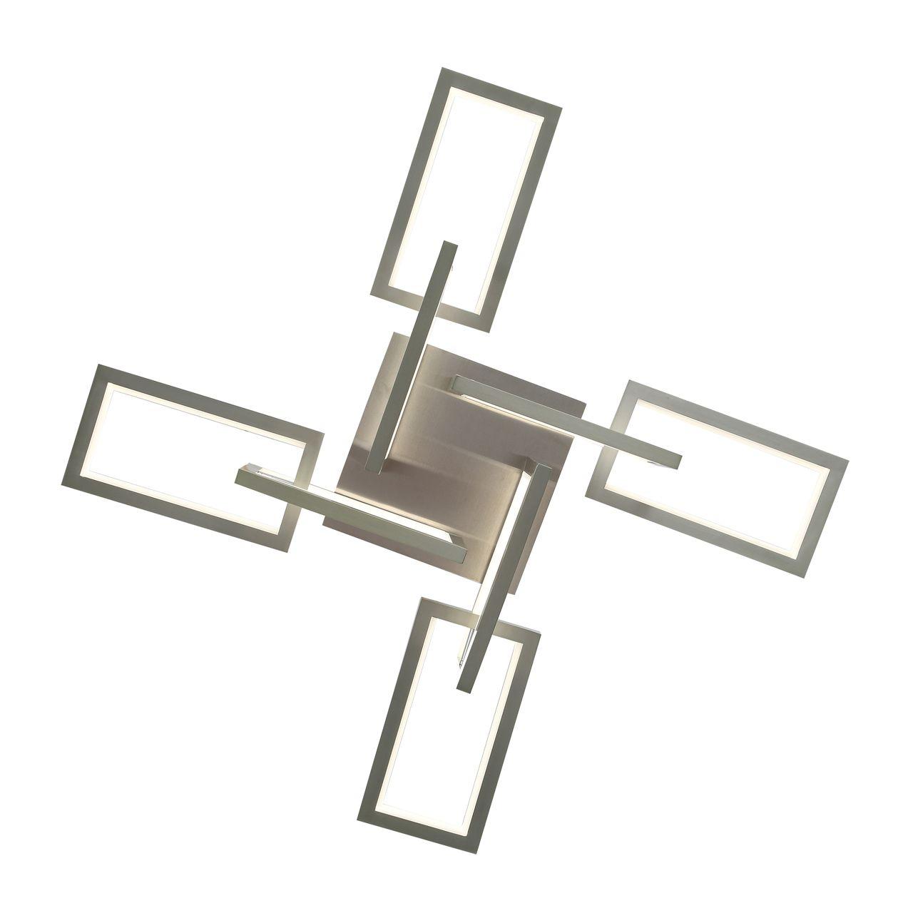 Потолочный светодиодный светильник ST Luce Caselia SL397.102.08 ST LUCE ДИЗАЙНЕРСКИЕ, CASELIA 276699 Никель  - Вид №1