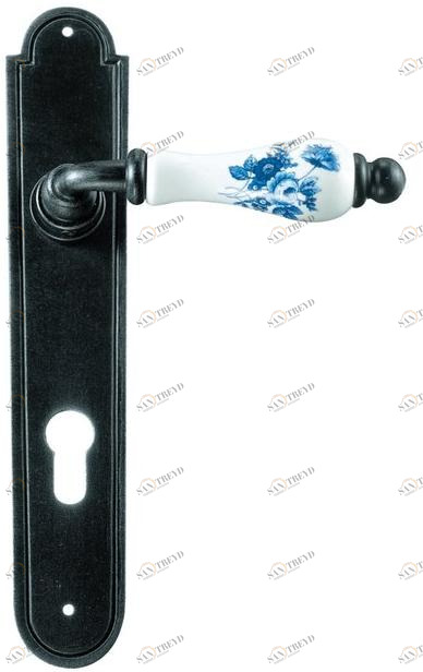 Galbusera Ручка из железа и фарфора на тарелке Atene 2609