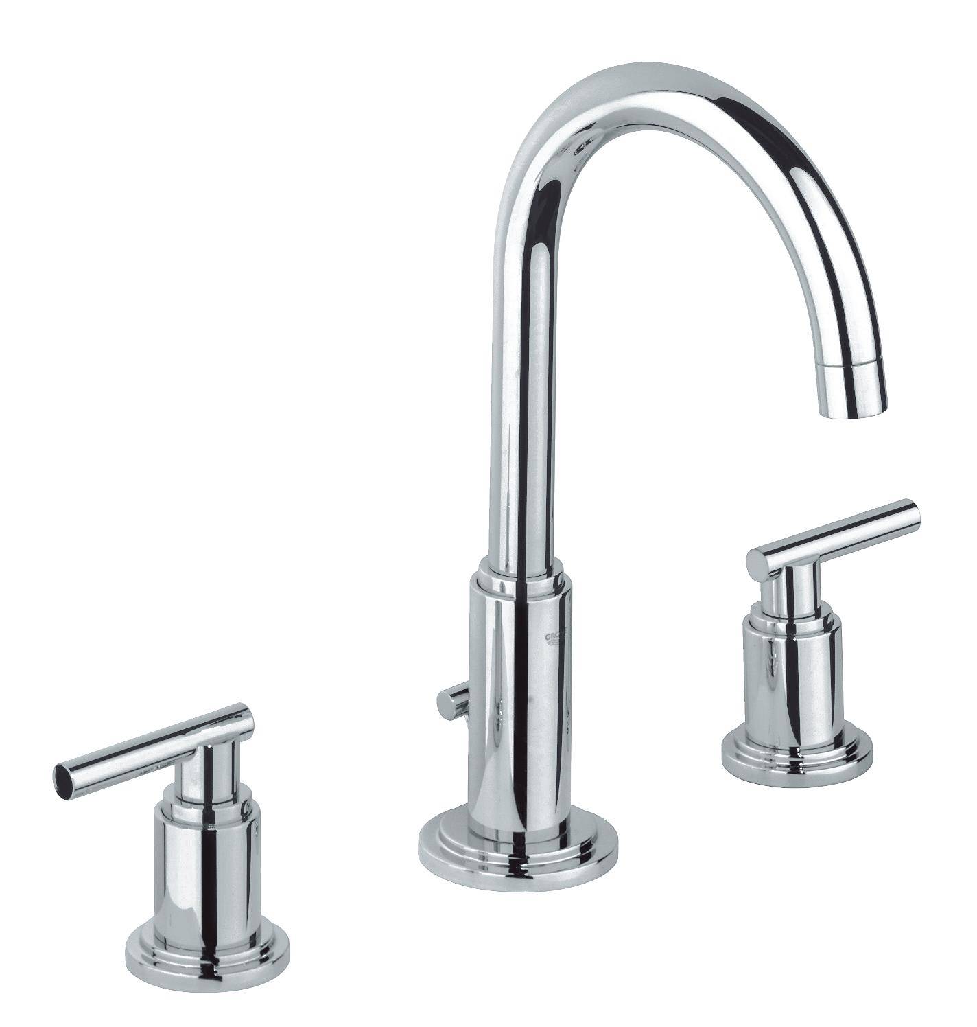 Смеситель для раковины GROHE Atrio Jota на 3 отверстия с донным клапаном, хром (20009000)