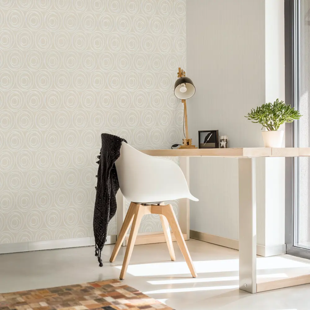 Обои флизелиновые Ateliero Space бежевые 1.06 м AT283062 STLM-2186810 - Вид №3