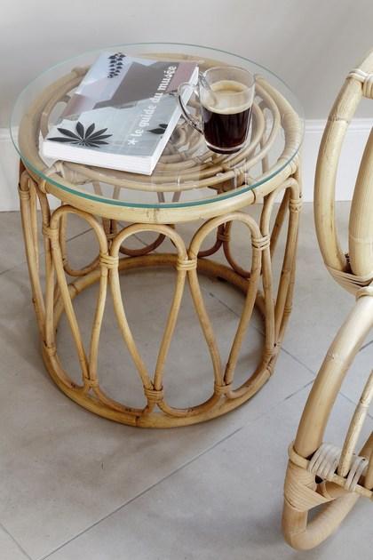 Kok Maison Табурет из ротанга / журнальный столик Vintage sun-id-1395192 - Вид №2