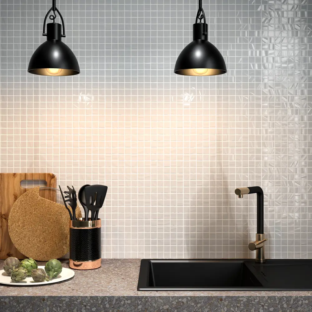 Мозаика Kerama Marazzi Темари — серебристый декор для интерьера 84774844 STLM-0055014