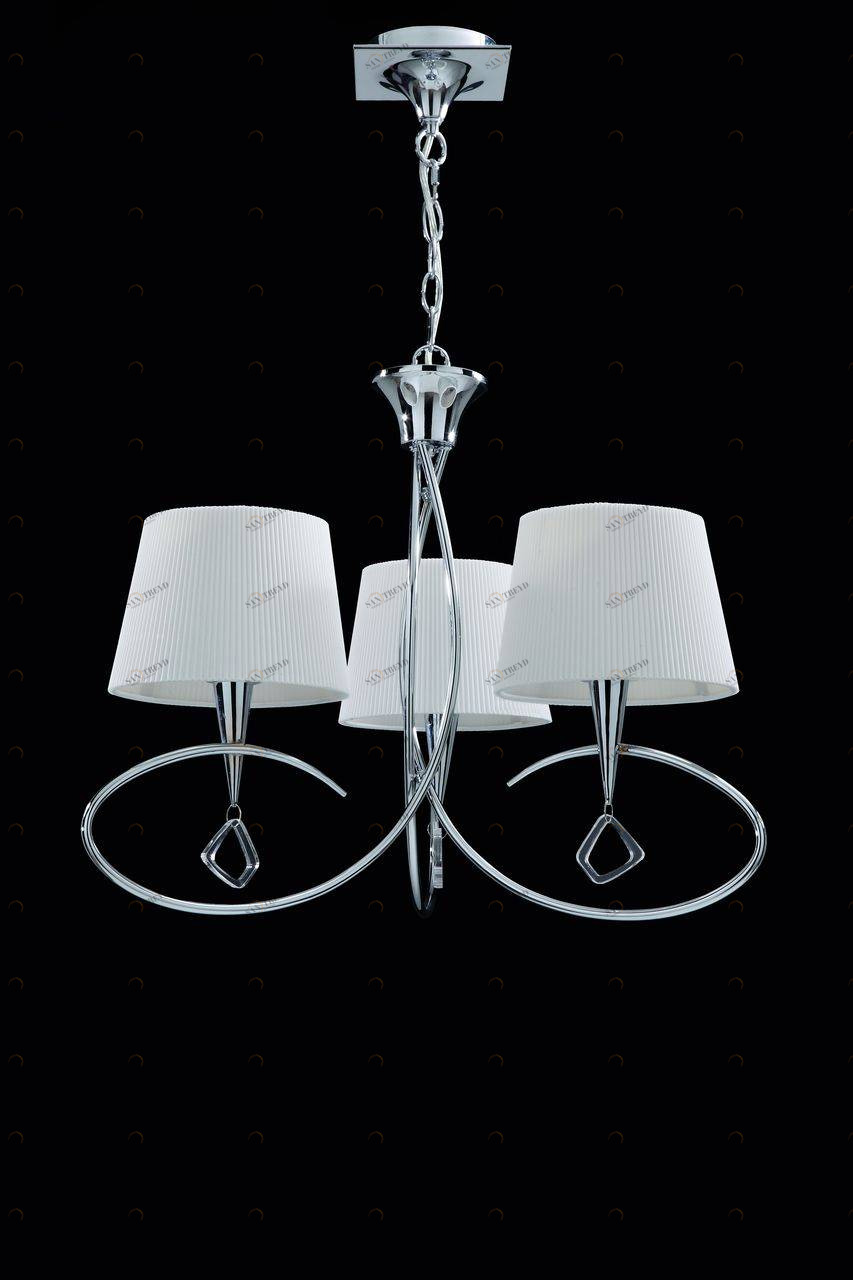 Подвесная люстра Mantra Mara Chrome - White 1640 MANTRA ДИЗАЙНЕРСКИЕ, MARA CHROME - WHITE 055971 Белый 