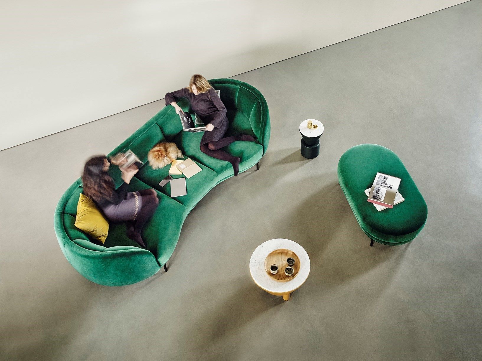 Мягкая скамейка из ткани Wittmann Vuelta ARCH-00036147 - Вид №1