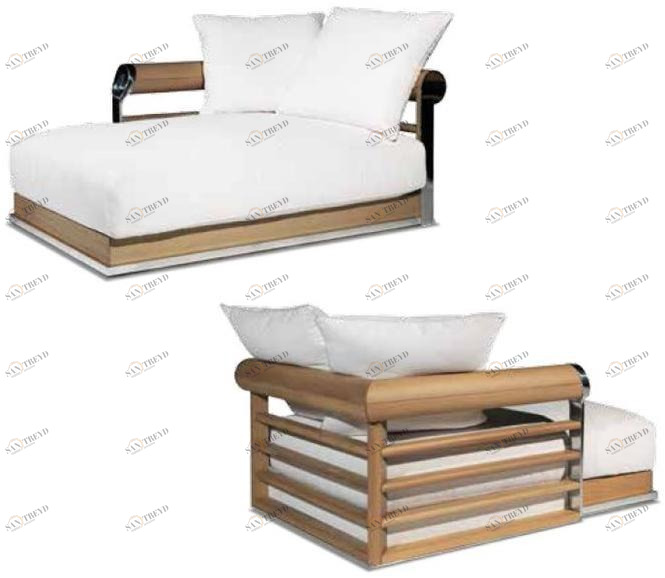 Visionnaire Шезлонг со съемным тканевым чехлом Galloway sun-id-1430640