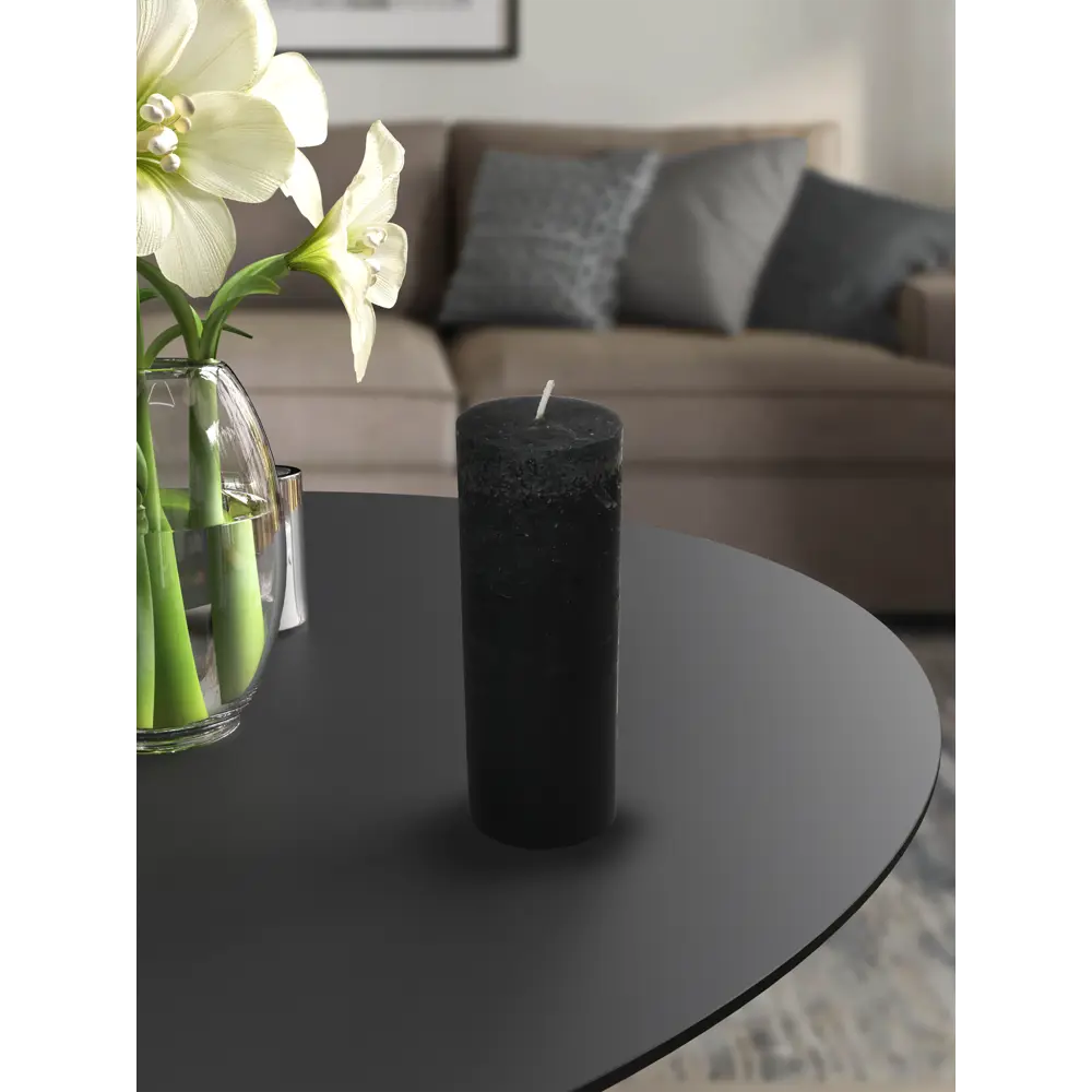 Santreyd Свеча-столбик «Рустик» графитовая для интерьера 82927613 STLM-0038007 - Вид №3