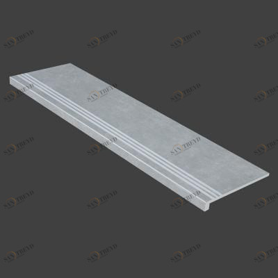 Граните Стоун Цемент ступень серый структурированная 1200x320 Керамика Будущего sun-id-324459