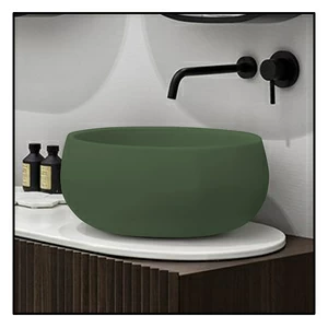 BATOAG Накладная раковина на столешницу  круглая Ceramica Cielo