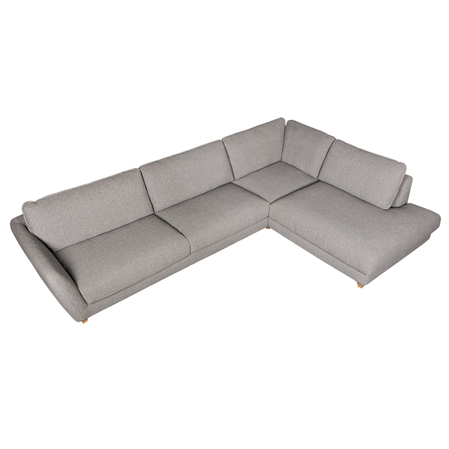 Диван угловой Viktoria, правосторонний, светло-серый Sits S1705 - Вид №4
