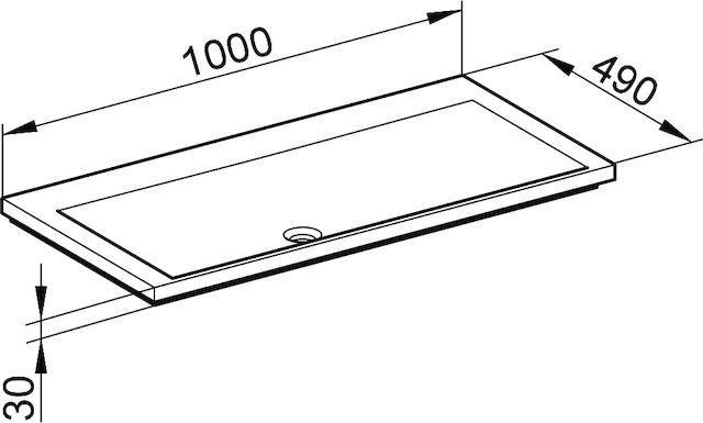 34071311000 Умывальник из минерального литья KEUCO Royal Reflex - Вид №2