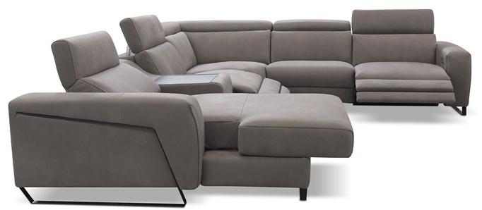 Rossini Sofas Кожаный угловой диван-кровать с шезлонгом sun-id-1409345 - Вид №5