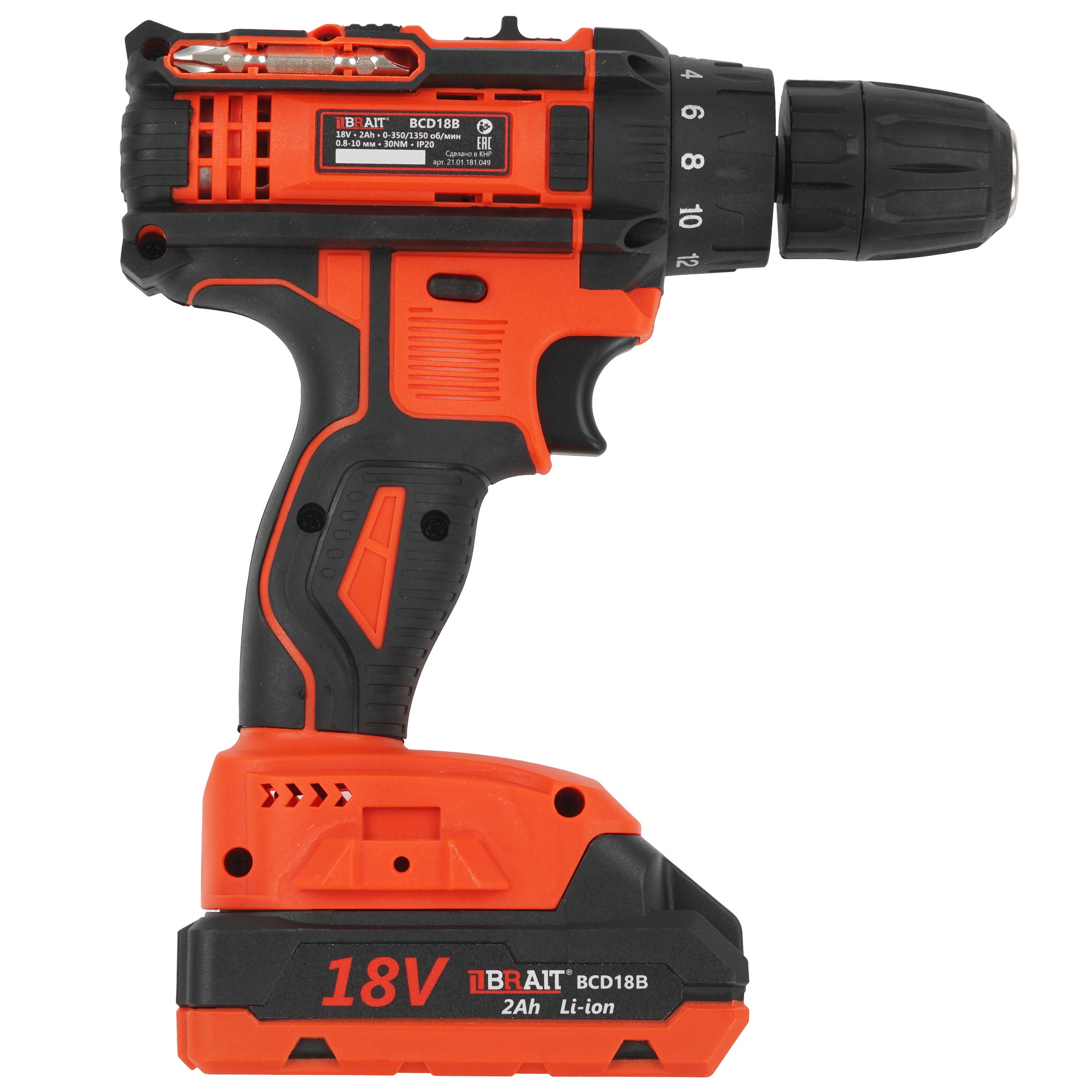 Дрель-шуруповерт BRAIT BCD18B 9230260 STDN-0000303 - Вид №1