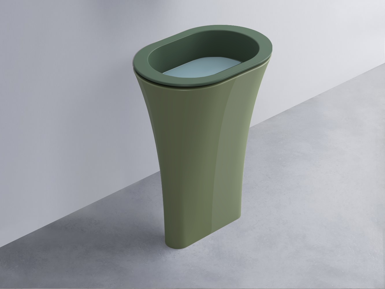 AMLA65-MU+AMPILO-PL+AMCOLO-AG Раковина Amedeo Ovale отдельностоящая cielo Enjoy + Amedeo Ceramica Cielo