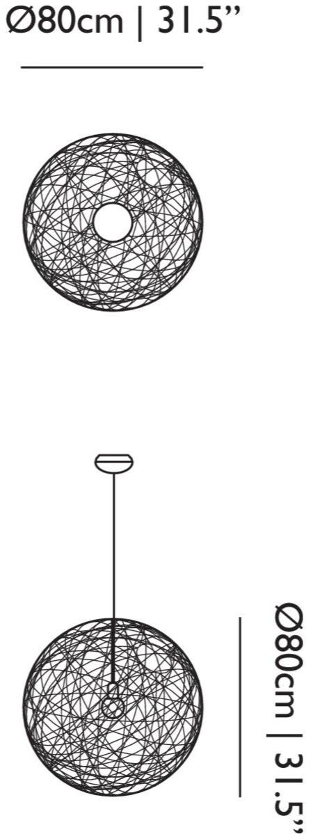 moooi Светодиодный подвесной светильник из стекловолокна Random sun-id-1468066 - Вид №5