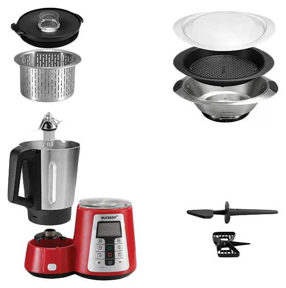 1010554 Кухонный комбайн Oursson KM1010HSD/RD красный STDN-0141845 - Вид №10