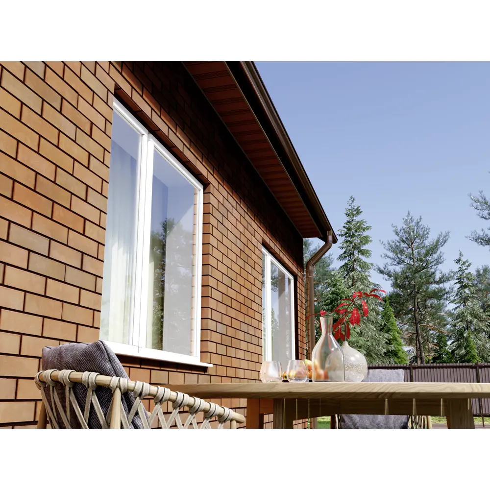 Софит ПВХ с перфорацией 2700х300 мм темно-коричневый, 0.81 м2 FINEBER STLM-2160165 - Вид №3