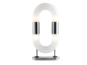 Светодиодная настольная лампа из дутого стекла