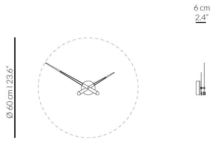 Металлические настенные часы NOMON Time signals ARCH-00069567 - Вид №4