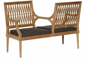 ASTELLO 2-местный диван из тикового дерева Serpentine