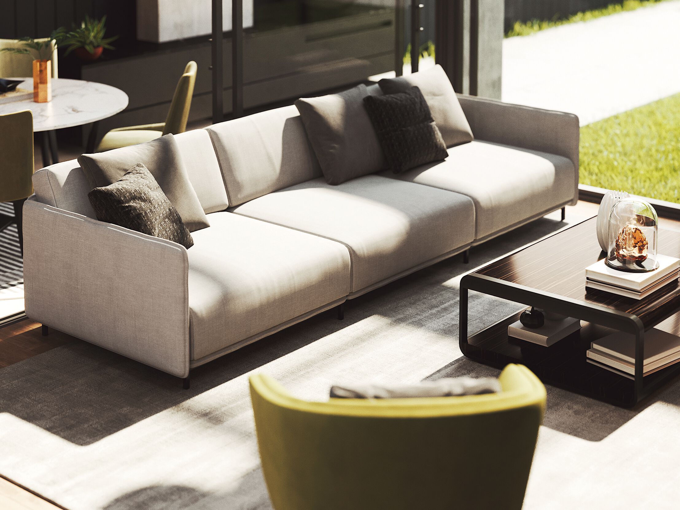 3-местный тканевый диван PRADDY Metro ARCH-00028255 - Вид №7