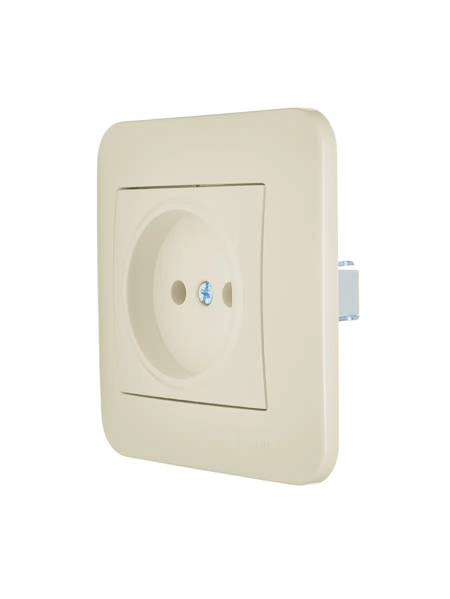 ASTI Розетка б/з ПБТ крем LEZARD 7081-0303-121B