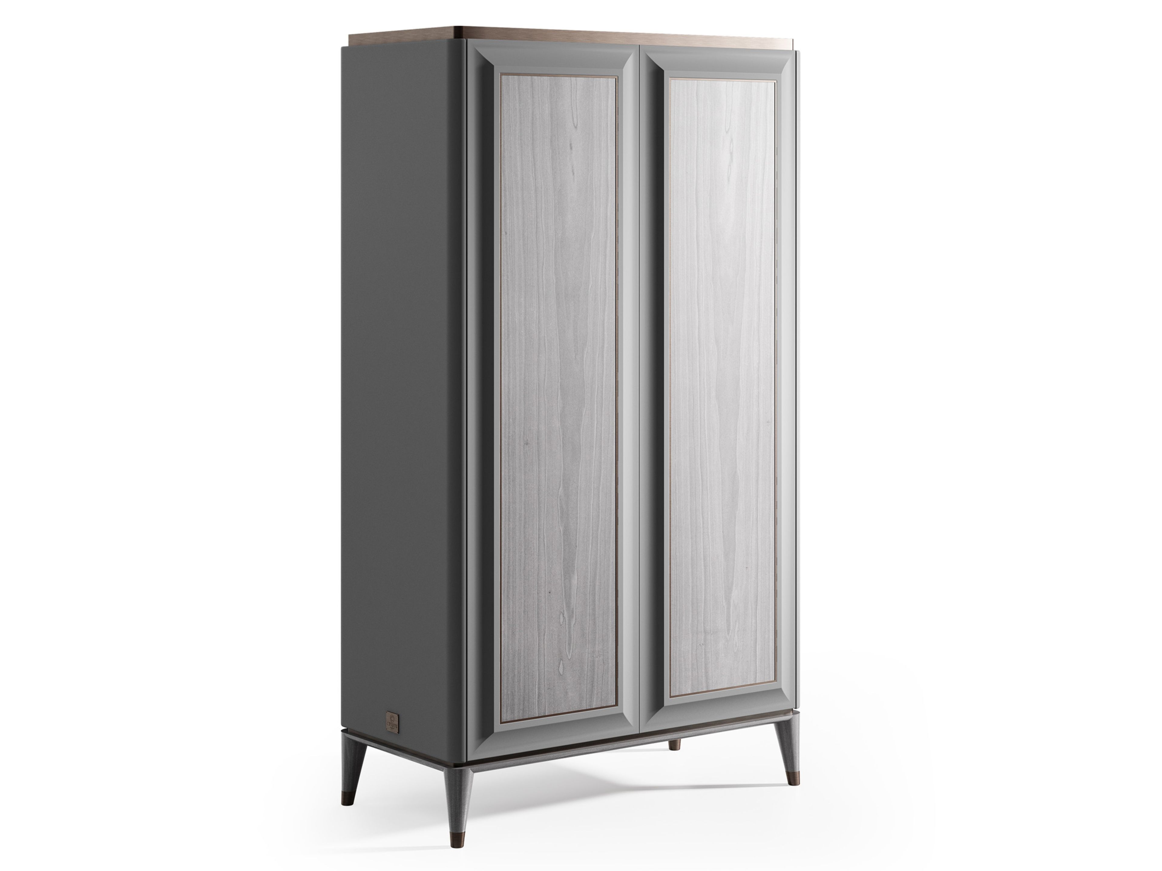 Шкаф из шпона с распашными дверцами CPRN HOMOOD Blue Moon ARCH-00044641 - Вид №1