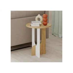 91826452 Журнальный столик прямоугольный Leve Home 40x47 см цвет бежевый STLM-1424566