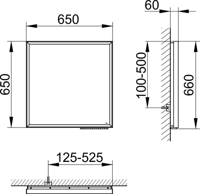 14598172000 Зеркало с подсветкой KEUCO Royal Lumos - Вид №3