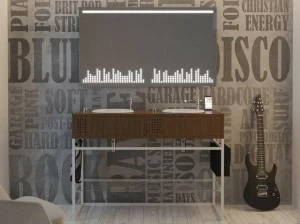 Olympia Ceramica Двойная металлическая тумба под умывальник с ящиками и вешалкой для полотенец Vinyl Vynilcom122