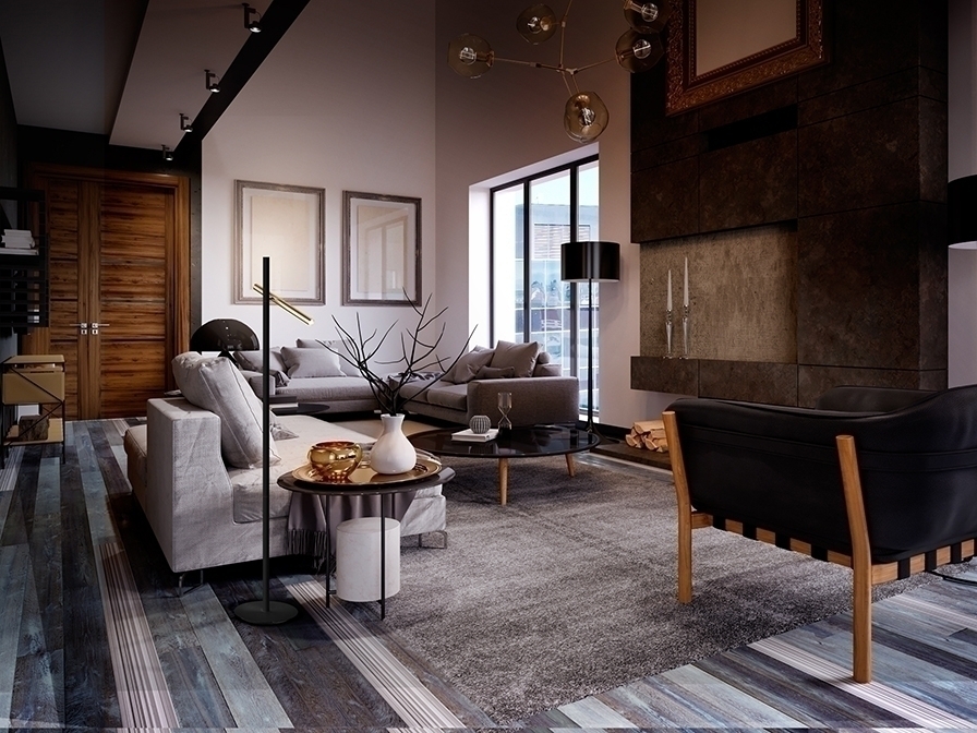 088149 Торшер 2L золотой/ черный Schuller Varas 