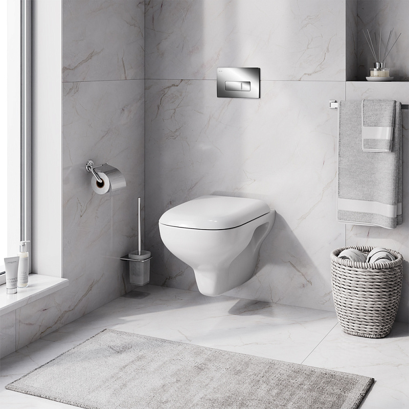 IS48051.801700 Инсталл с клав Pro M глянц хром с подв унит FlashClean с сид м/л AM.PM Like - Вид №1