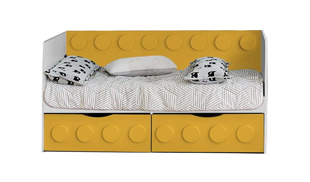 Детский диван-кровать с 2 ящиками "Леголенд" МАНДАРИН ЛЕГОЛЕНД 178709 Розовый Santreyd  - Вид №2