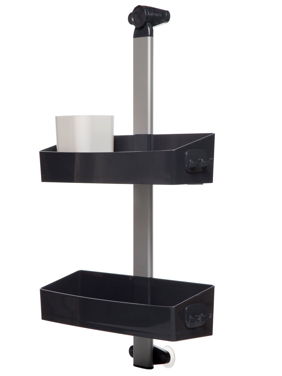 Полка для душа Crafty Anthracite/White NAVAKO 10074 - Вид №1