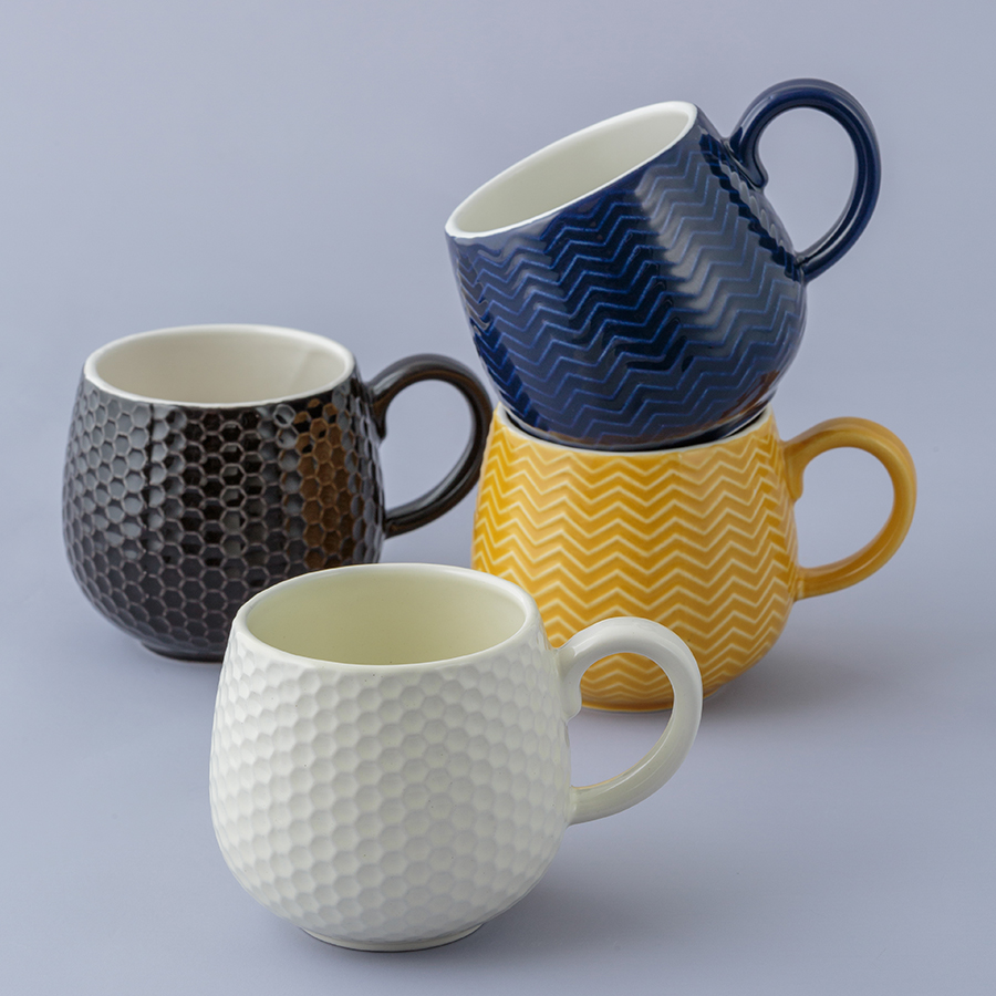 2002.142 Кружка embossed, 350 мл, горчичная Mason Cash  - Вид №4