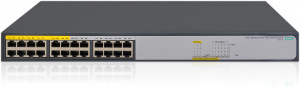 JH019A#ABB Hp 1420-24g-poe+ (124w) switch (unmanaged, 12*10/100/1000 poe+, 12*10/100/1000, 124w, qos, fanless, 19'') HP Enterprise
