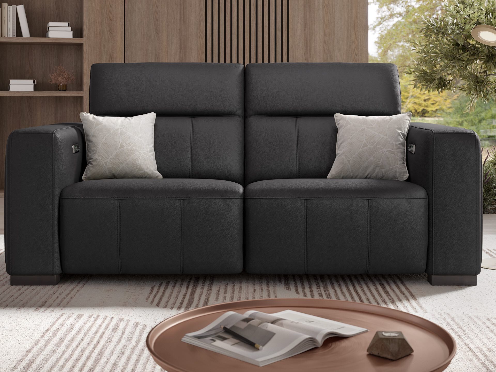 3-местный кожаный диван Sofanella Анкона ARCH-00120254 - Вид №1