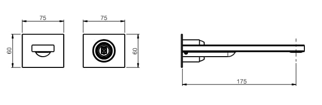 Настенный смеситель для раковины без слива Rubinetterie Frattini Gaia S ARCH-00008844 - Вид №1