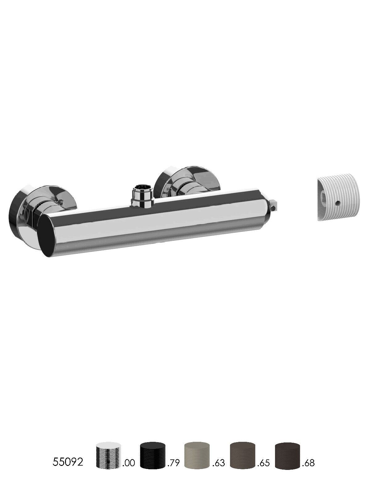 Внешний смеситель для душа с 2 отверстиями Rubinetterie Frattini Gaia S ARCH-00067078 - Вид №1