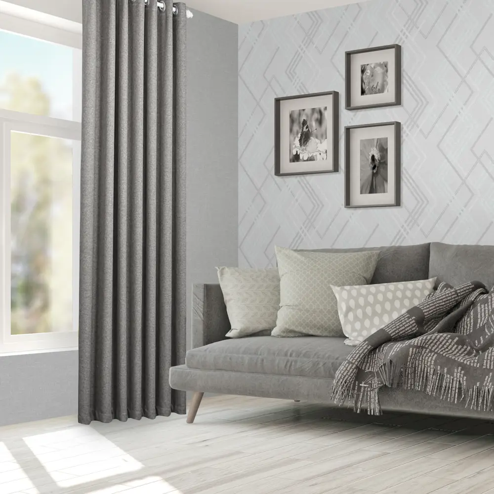 Обои флизелиновые Ateliero Jameson серые 1.06 м 889074 STLM-2142969 - Вид №3