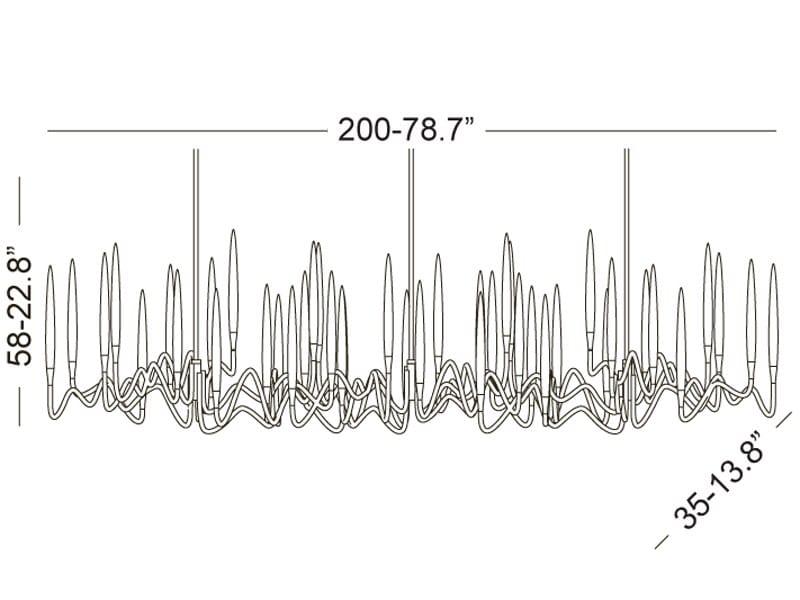 Латунный светодиодный подвесной светильник Il Pezzo Mancante кусок 3 ARCH-00098736 - Вид №18