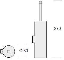 De Rosso Ершик для унитаза из хромированной латуни Datura sun-id-1461809 - Вид №1
