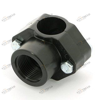 Врезка монтажная 32 x 1" ВР, 2 болта, для труб ПНД UNIDELTA 1019032004