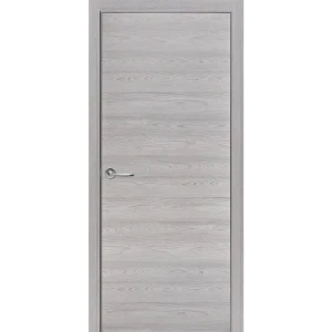 Комплект двери глухая 80x200 см Hardflex цвет ясень серый с добором 100 мм